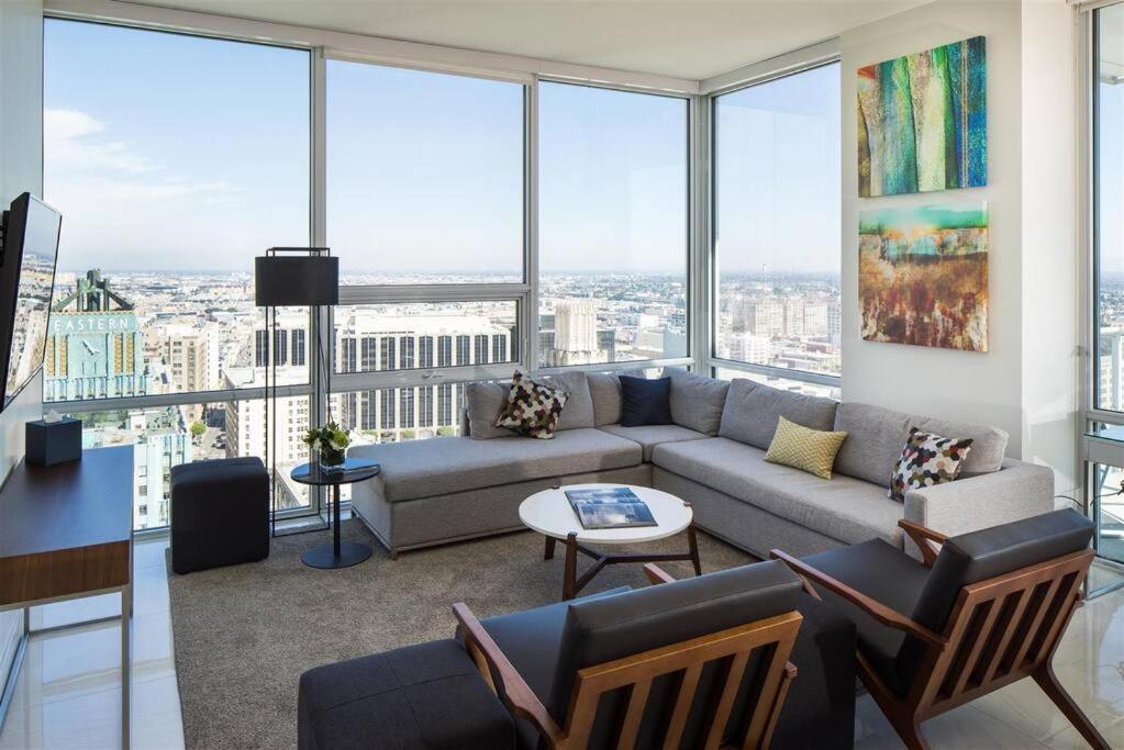 Top Floor High Rise 3 Bed Dtla Skyscraper Penthouse Лос-Анджелес Экстерьер фото