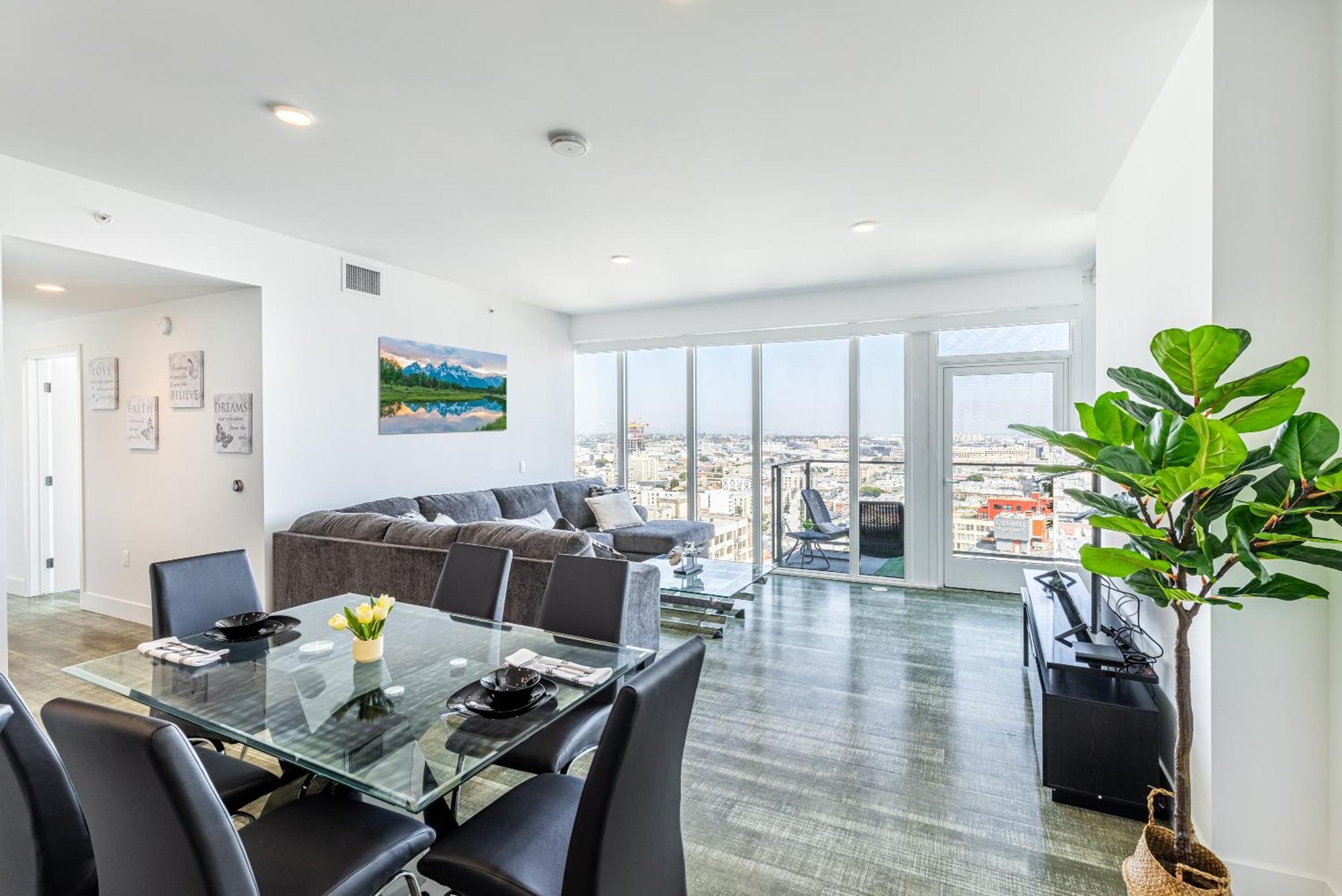 Top Floor High Rise 3 Bed Dtla Skyscraper Penthouse Лос-Анджелес Экстерьер фото