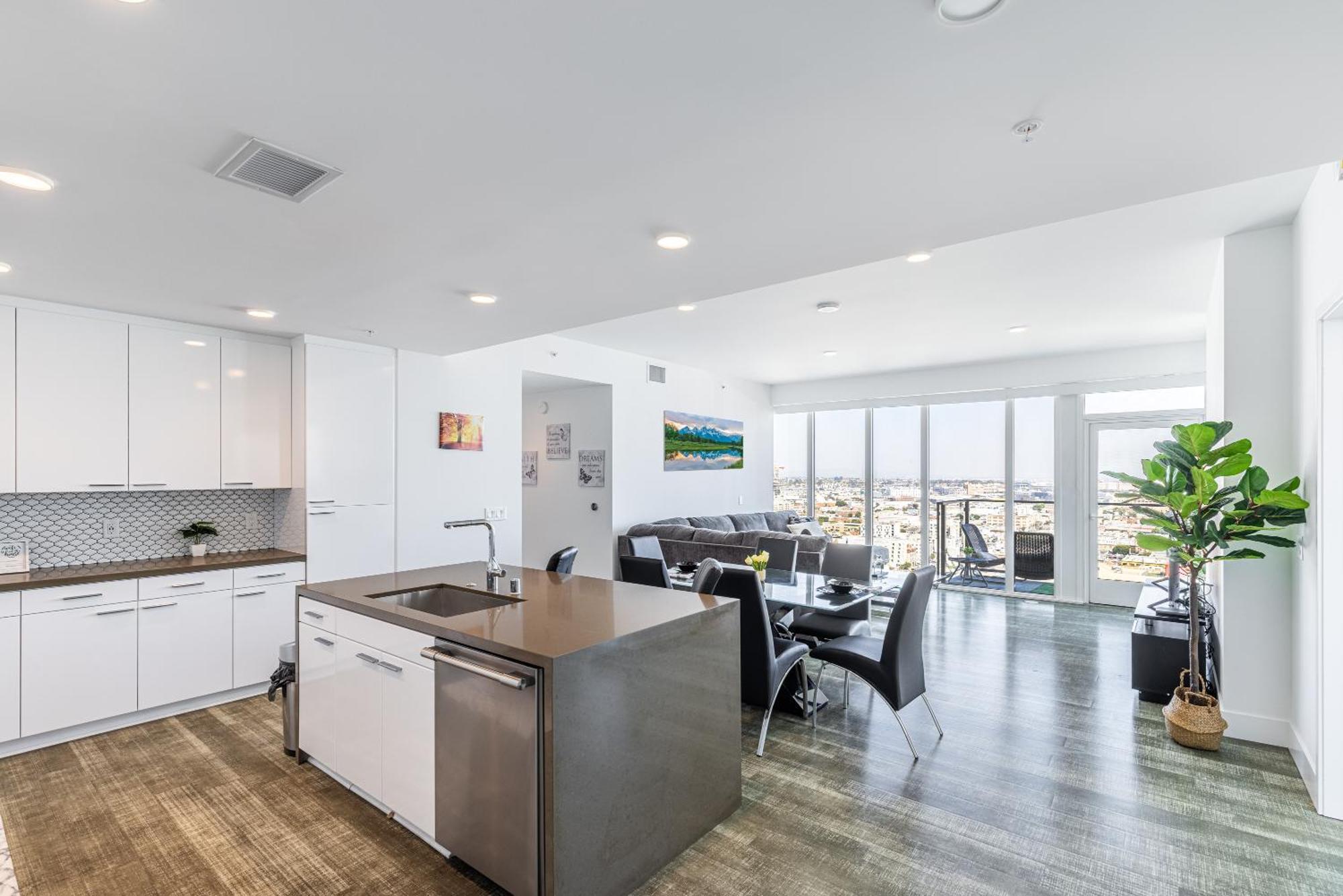Top Floor High Rise 3 Bed Dtla Skyscraper Penthouse Лос-Анджелес Экстерьер фото