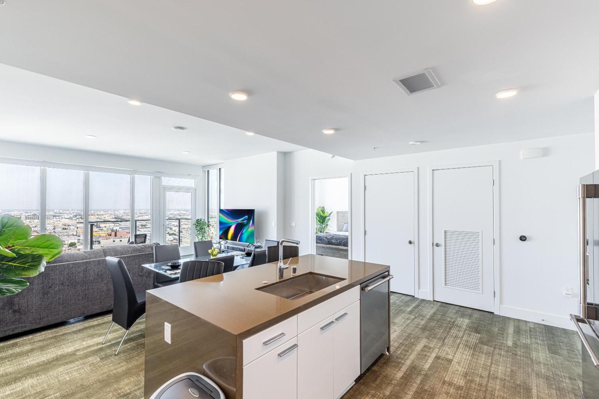 Top Floor High Rise 3 Bed Dtla Skyscraper Penthouse Лос-Анджелес Экстерьер фото
